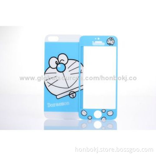 Tempered-glass screen protector with colour printed for iPhone
